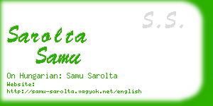 sarolta samu business card